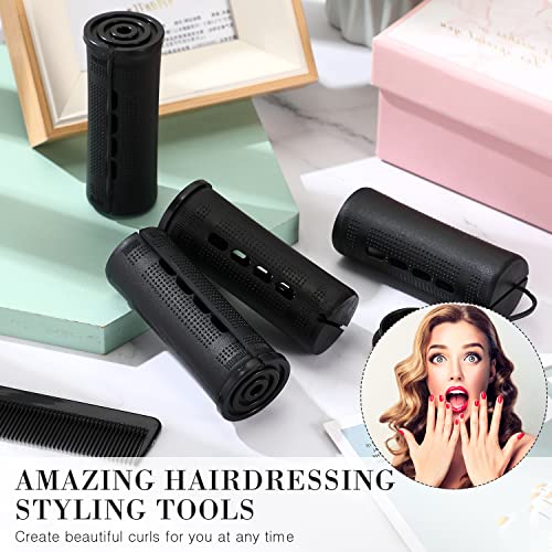 WILLBOND 36-Piece Hair Perm Rod Set with Rat Tail Comb for DIY Curls