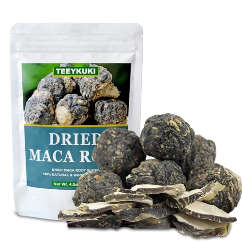 Premium Black Maca Root Slices - 4oz Non-GMO Dried Superfood