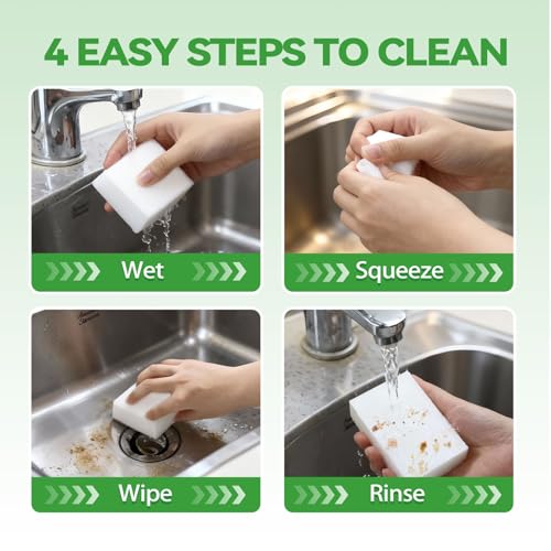 YDN Clean Melamine Magic Sponge Eraser - 50 Pack for Multi-Purpose Cleaning