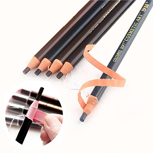 Queenland 5 Colors Eyebrow Pencil Set Peel Off Waterproof Makeup Kit
