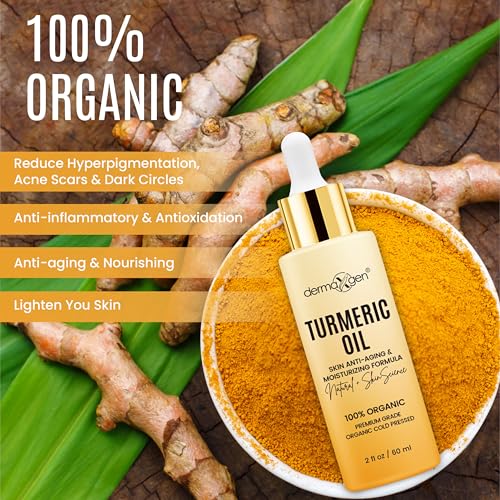 Organic Turmeric Face Oil for Dark Spots & Hydration - 60ml