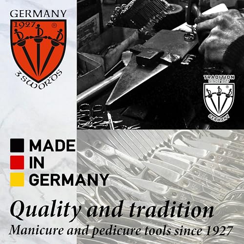 Drei Schwerter 3 Swords Germany Sapphire Nail File Set - Black, 3 Pieces
