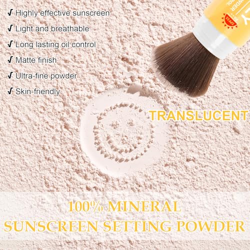 Mineral Sunscreen Setting Powder SPF 35 for Face & Scalp