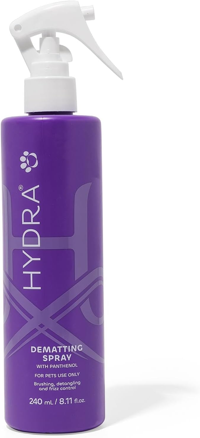 Dog Detangler Spray for Long Coats - Dematting & Finishing Spray for Dogs & Cats | 8.12 oz