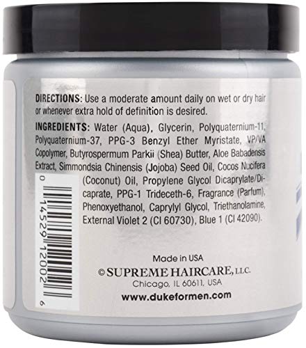 Duke Curl Command Soft Hold Defining Hair Gel for Natural, Defined Curls