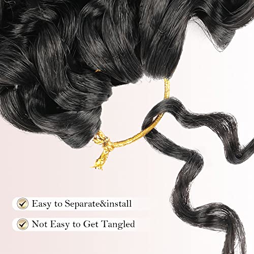 ULocsBay 14 Inch GoGo Curl Crochet Hair Extensions - 8 Packs Synthetic