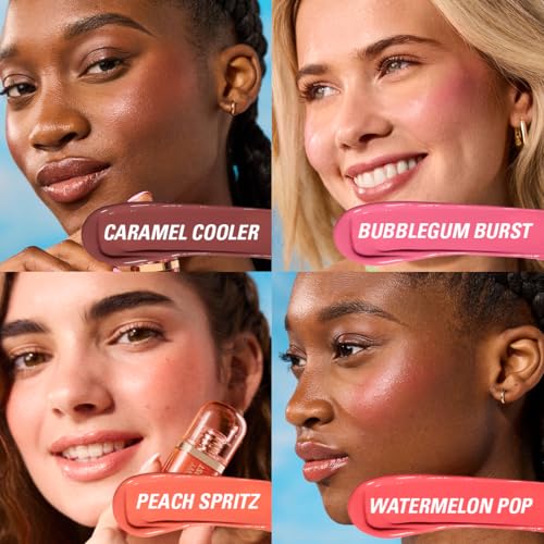 Revolution Superdewy Liquid Blush Burst - Peach Spritz, 0.14 oz