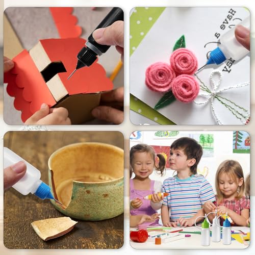 10ml Precision Tip Squeeze Bottles - 10 Pack with Funnels