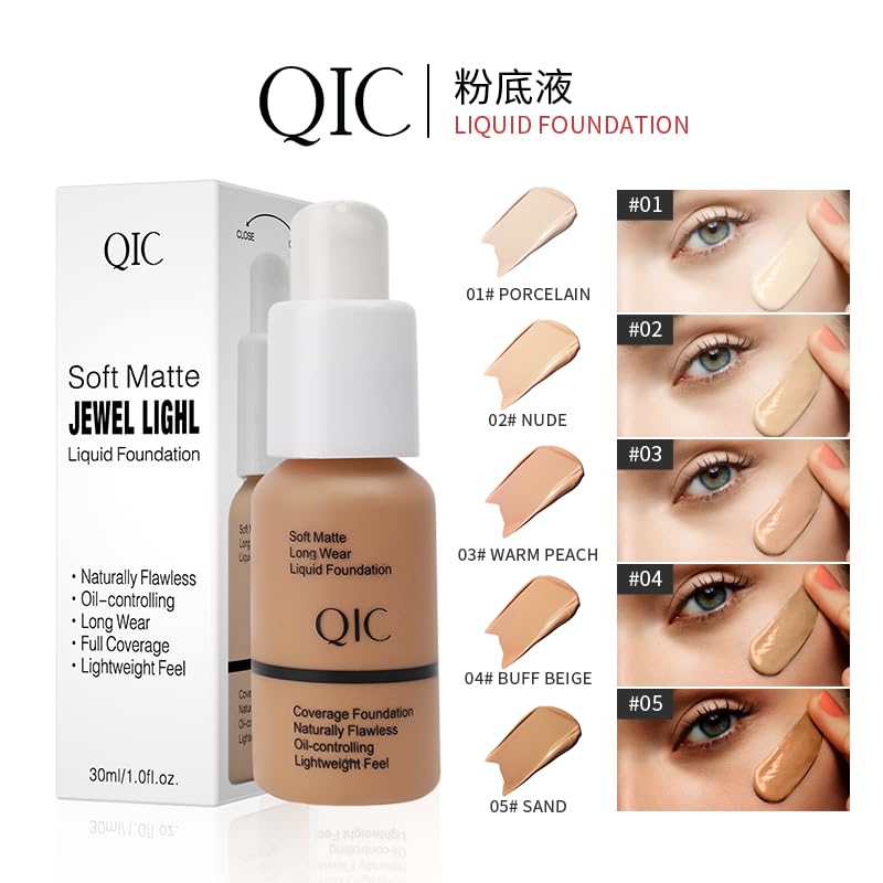Lepke 24HR Flawless Liquid Foundation Nude #02 - Full Coverage, Matte Finish