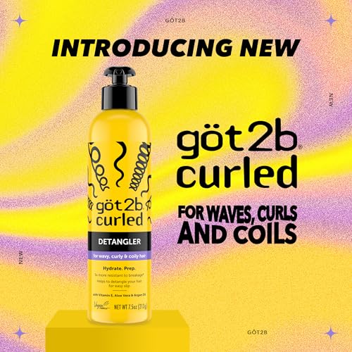 got2b Curled Detangler Leave-In for Curly Hair, 7.5 Fl Oz