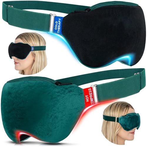 Medi Grade Heated Eye Mask for Dry Eyes - Reusable Hot & Cold Compress