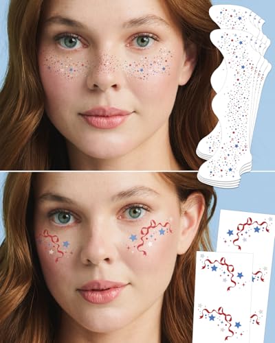 Fourth of July Freckle Tattoos - 16 Patriotic Temporary Tattoos