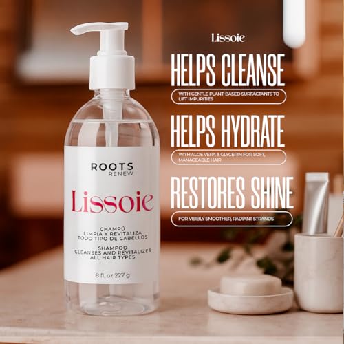 Revitalizing Shampoo 8 fl oz - Aloe Vera & Glycerin - Daily Cleanse with Peppermint Freshness