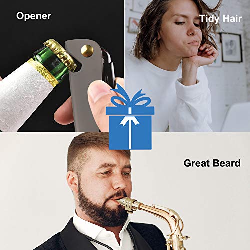 Avenoir Stainless Steel Folding Pocket Comb for Men & Women