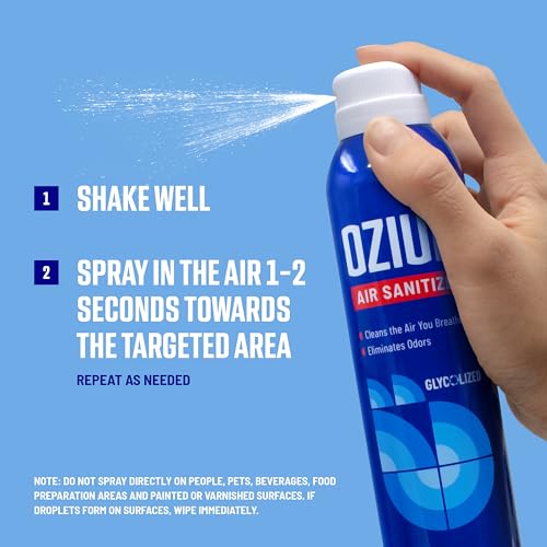 Ozium Air Sanitizer Spray 8 Oz - Odor Eliminator for Home & Car