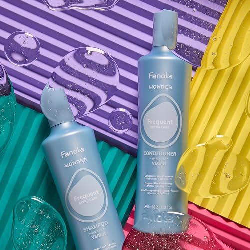 Fanola Wonder Frequent Hair Conditioner & Daily Moisturizer 11.83 oz - Lightweight Detangler & Softener for Men & Women
