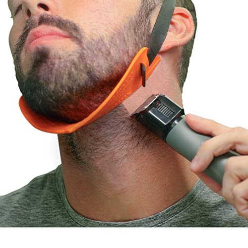 Premium Beard Neckline Shaper Guide - Adjustable, Hands-Free, DIY Grooming Tool
