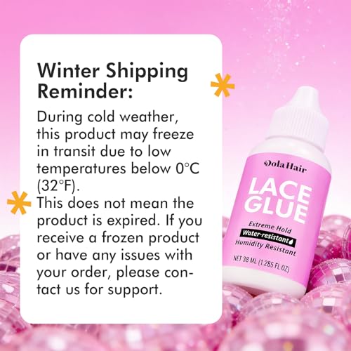 Dolahair Extreme Hold Lace Glue for Wigs, Waterproof, Invisible Bonding, 1.285 Ounce