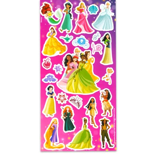 Disney Princess Press-On Nails for Kids - 48 Stick-On Nails & Stickers