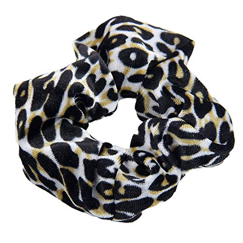 LOVEF 24pcs Leopard Print Velvet Hair Scrunchies for Women, Hair Accessories