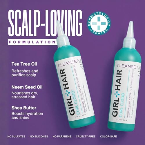 GIRL+HAIR Cleanse+ Moisturizing Shampoo for Dry Hair 10.1 fl oz