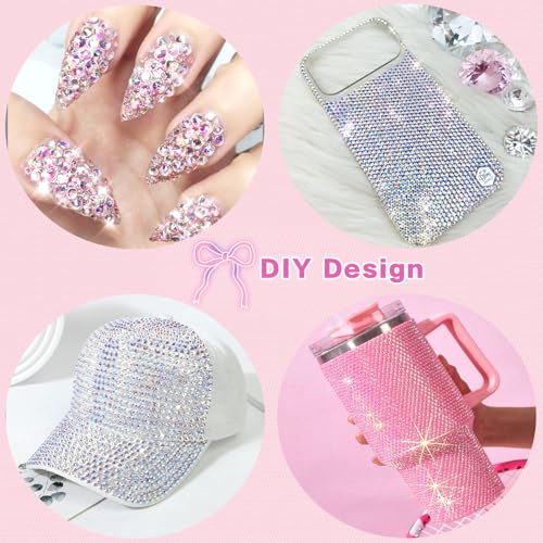 52,000 Pcs Resin Jelly Rhinestones 42-Color Bedazzling Craft Kit with Glue