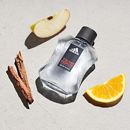 Adidas Team Force Eau de Toilette 3.4 fl oz - Men's Sporty Fragrance with Amber & Jasmine
