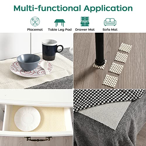 BAGAIL Non-Slip Rug Pad Gripper 2x4 ft for Hardwood Floors