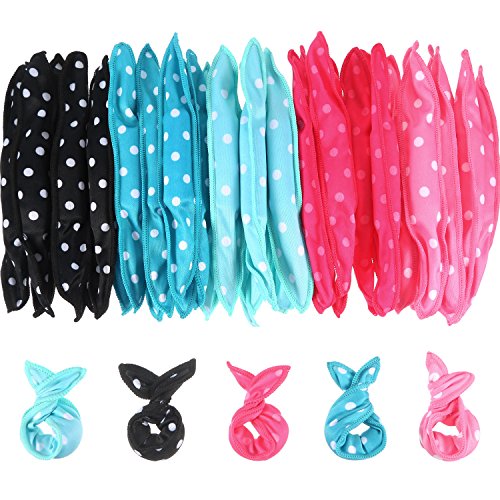 Bememo 40-Piece Multicolor Soft Foam Hair Rollers for Overnight Curls