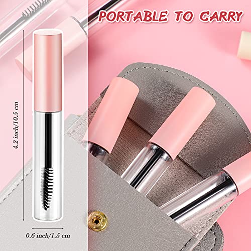 Maitys Pink 30-Pack 10ml Reusable Mascara Tubes with Wands & Funnels