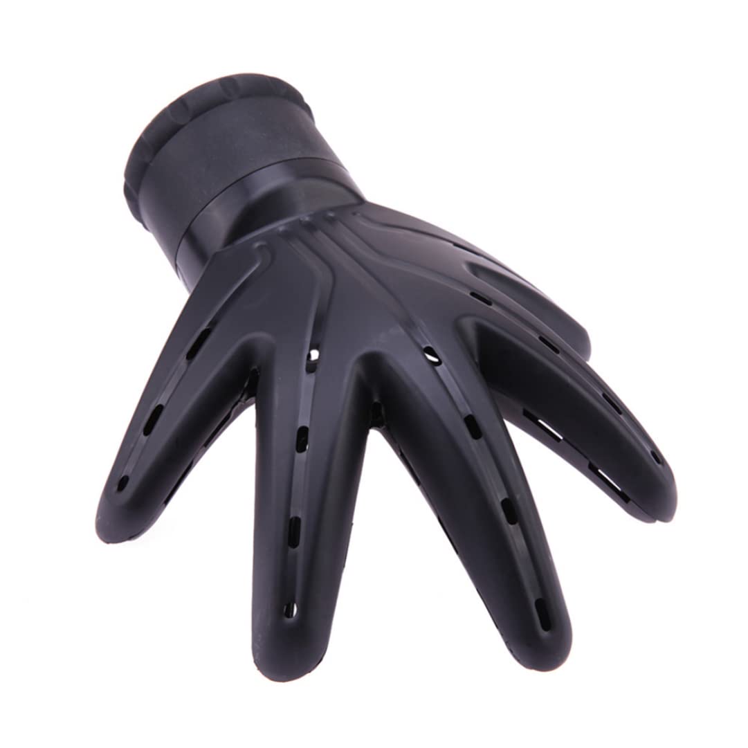 Joygoodta 1PC Palm Shaped Hair Diffuser Professional Blow Dryer Diffuser Attachment Universal Hair Dryer Perfect Styling Tool for Curly Or Wavy (Black)
