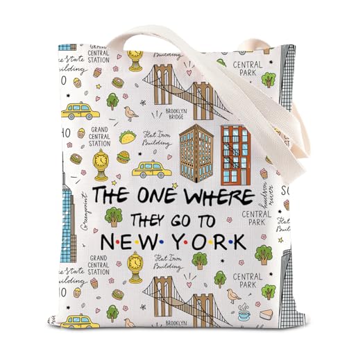 FOTAP NYC Trip Makeup Bag - New York Souvenir & Housewarming Gift, NY TOTE
