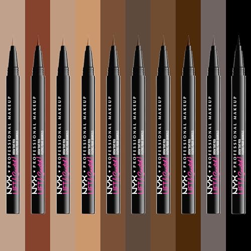 NYX Lift & Snatch Eyebrow Tint Pen - Gray Black, Buildable Micro-Tip
