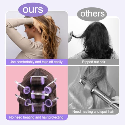 IKOCO 38-Piece Self-Grip Hair Roller Set with Clips, Comb & Travel Bag