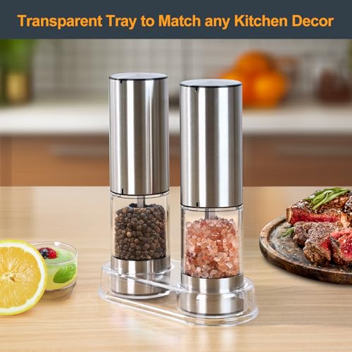 Clear Acrylic Salt and Pepper Grinder Tray - 2.09 Inch Diameter