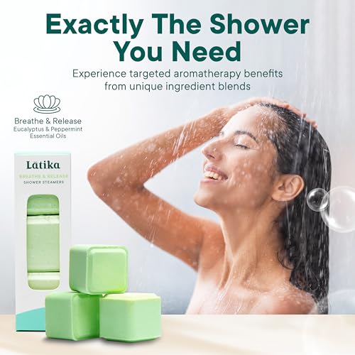 Latika Breathe & Release Shower Steamers – Eucalyptus & Peppermint