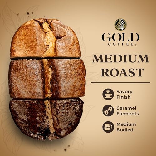 Gold Coffee Sea Salt Caramel Flavored Ground Coffee - 12 oz