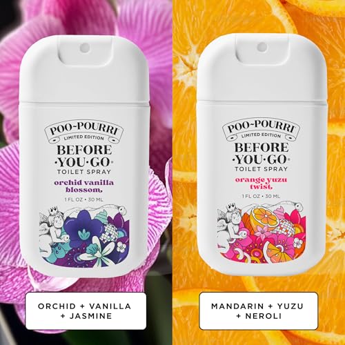 Poo-Pourri Tear & Share Bloom Bathroom Set - Travel Size Odor Remover