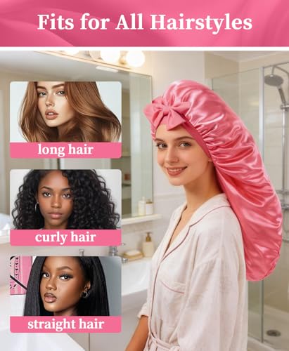 Silk Bonnet for Women - Satin Sleep Cap for Curly Hair