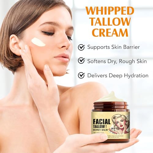 Whipped Tallow Honey Balm - Natural Moisturizer 4.02 Fl Oz