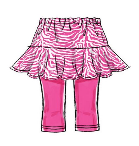 McCall M6918 Children's Skorts Pattern Size CCE (3-6)