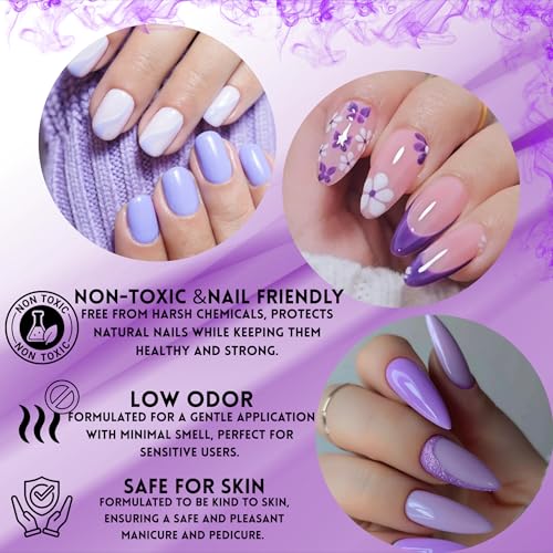 JRGel Nail Polish Set, 6 Colors x 15ml - Professional Gel Kit for Home & Salon