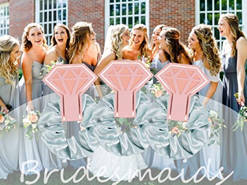 EOLUCC Green Hair Scrunchies 10 Pack for Bridesmaids Bridal Bachelorette Gifts