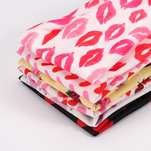 Twinfree 6pcs Romantic Lips Style Knotted Headbands Set - Color 1