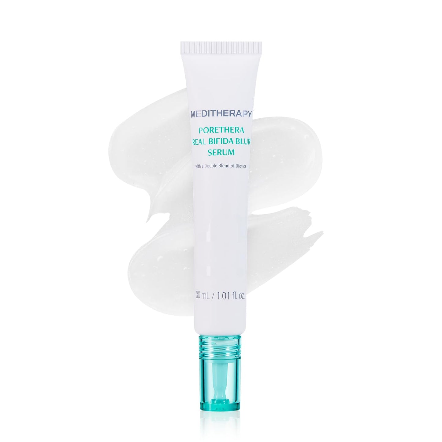 MEDITHERAPY Porethera Real Bifida Blur Serum 1.01 fl oz - No-Wash Primer Serum with Tannin Complex & Niacinamide - Visual Pore Coverage, Sebum Control & Barrier Support for Oily, Uneven Skin