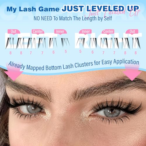 Calphdiar C Curl Soft Definition Bottom Lash Clusters for Natural Eye Look