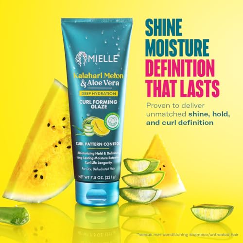 Mielle Organics Curl Forming Glaze - Hydrating Styling Gel, 7.5 Oz
