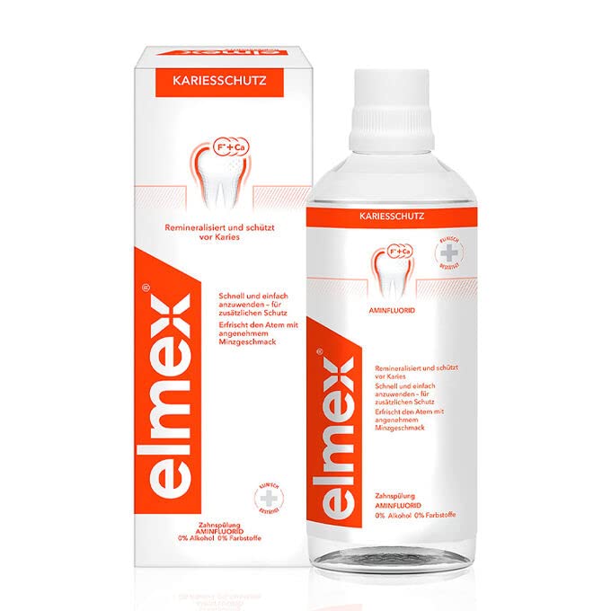 Elmex Anti-Cavity Mouthwash 400ml | Fluoride Oral Rinse for Decay Protection