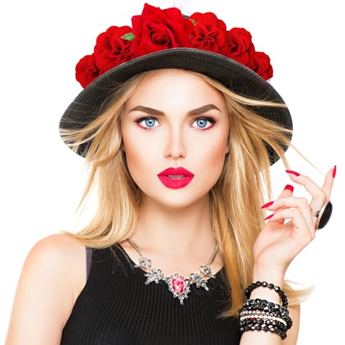 21-Piece Flower Hair Clips Set - Boho Rose Hair Barrettes for Women
