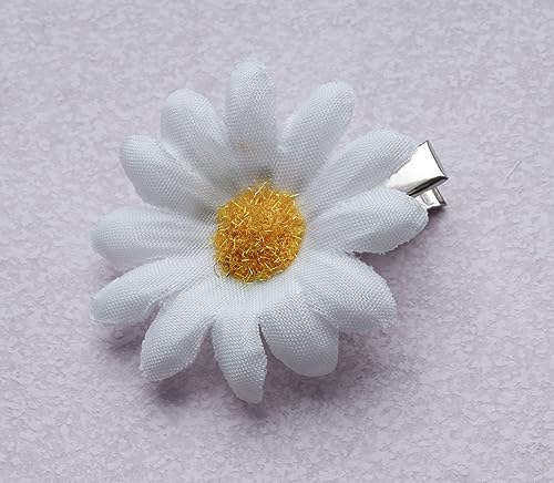 SOWAKA 6 Pcs Daisy Hair Clips for Women - Vintage Sun Flower Barrettes
